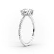 The Aline Set With A 5 Carat Oval Moissanite on Sale