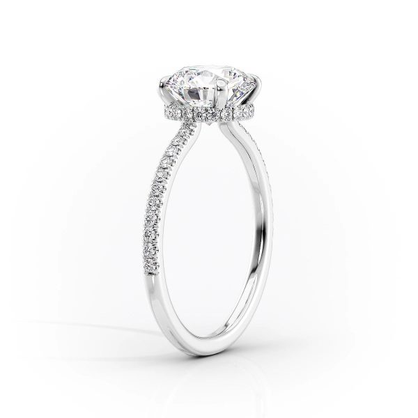 The Aline Set With A 5 Carat Oval Moissanite on Sale