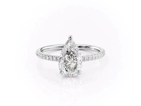 The Aline Set With A 1 Carat Pear Moissanite Fashion