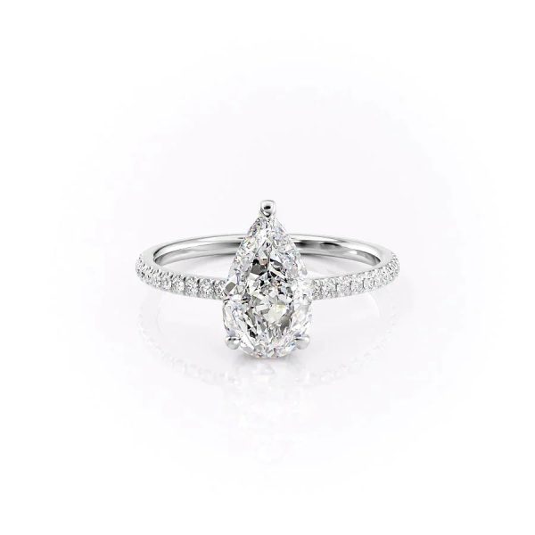 The Aline Set With A 1 Carat Pear Moissanite Fashion