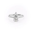 The Aline Set With A 4 Carat Pear Moissanite Online Hot Sale