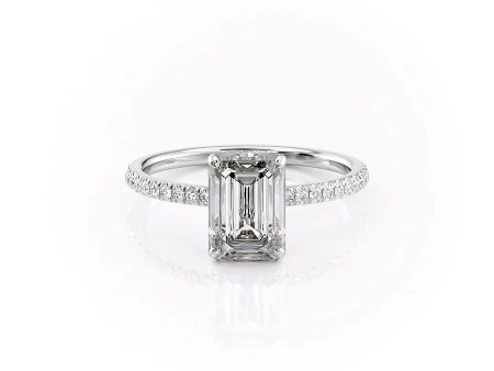 The Aline Set With A 1.5 Carat Emerald Moissanite Supply