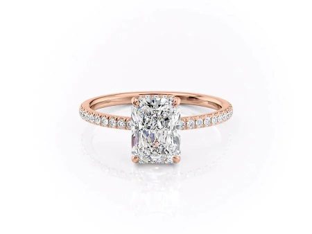 The Aline Set With A 1 Carat Radiant Moissanite Cheap