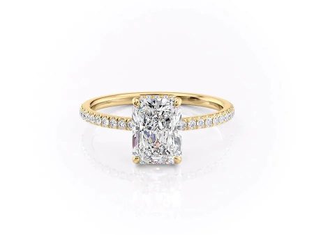 The Aline Set With A 1.5 Carat Radiant Moissanite Supply