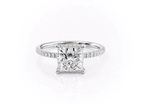 The Aline Set With A 1 Carat Princess Moissanite For Discount