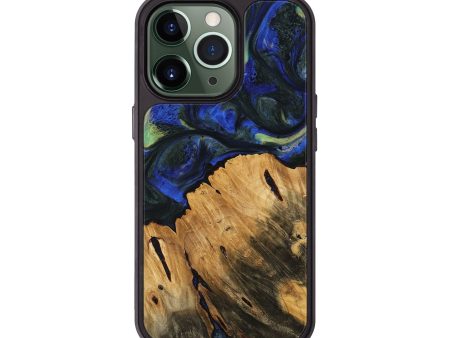 iPhone 13 Pro Wood Phone Case - Petter (Blue, 745217) Online