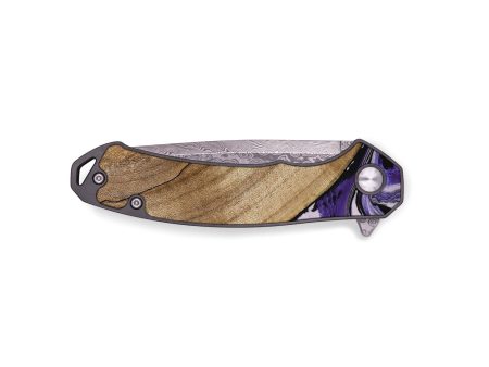 EDC Wood Pocket Knife - Daren (Purple, 745440) Online Hot Sale