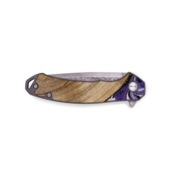 EDC Wood Pocket Knife - Daren (Purple, 745440) Online Hot Sale