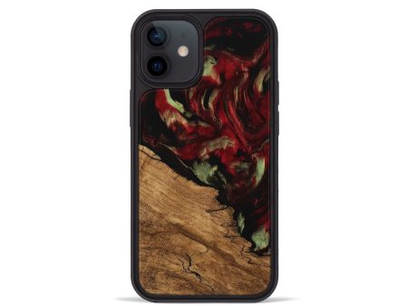 iPhone 12 mini Wood Phone Case - Riekie (Red, 745100) Online