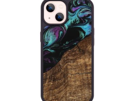 iPhone 14 Wood Phone Case - Everett (Purple, 745092) on Sale