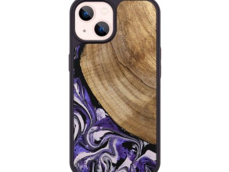 iPhone 14 Wood Phone Case - Daren (Purple, 745440) Cheap