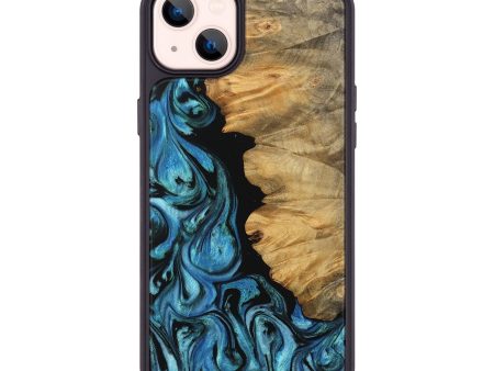 iPhone 14 Plus Wood Phone Case - Chahram (Blue, 745447) Fashion