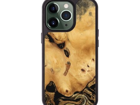 iPhone 13 Pro Wood Phone Case - Efdal (Black & White, 744997) on Sale