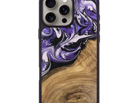 iPhone 16 Pro Max Wood Phone Case - Thomas (Purple, 745368) on Sale