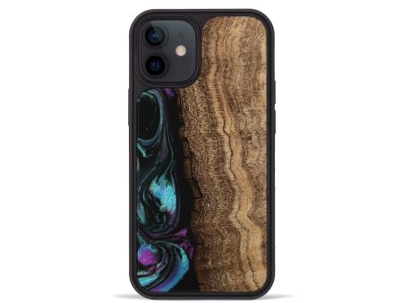 iPhone 12 mini Wood Phone Case - Hannie (Purple, 745109) Supply