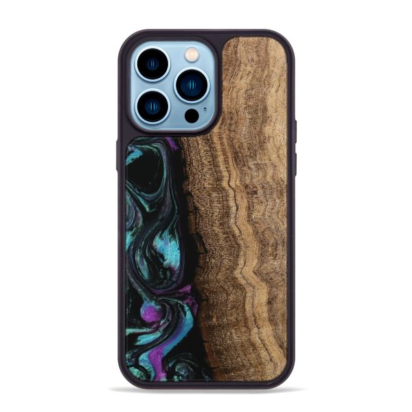 iPhone 14 Pro Max Wood Phone Case - Hannie (Purple, 745109) Hot on Sale