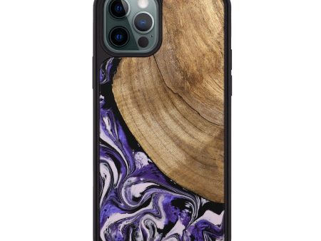 iPhone 12 Pro Max Wood Phone Case - Daren (Purple, 745440) Cheap