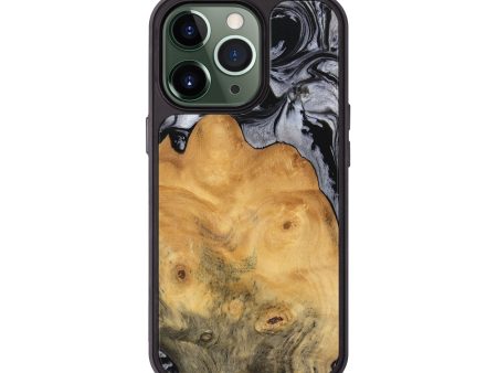 iPhone 13 Pro Wood Phone Case - Bryana (Black & White, 745181) Hot on Sale