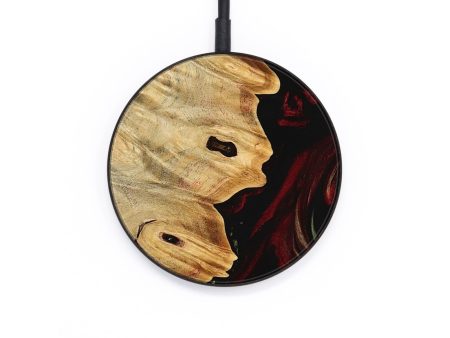 Circle Wood Wireless Charger - Johney (Red, 745097) For Sale