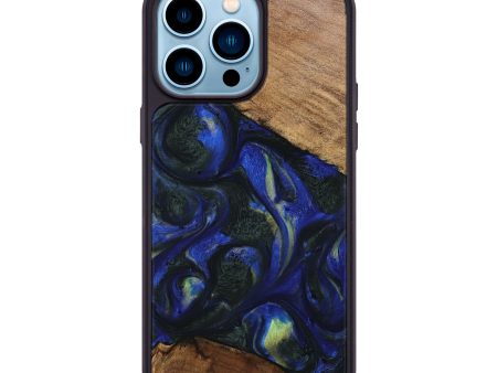 iPhone 14 Pro Max Wood Phone Case - Cherrie (Blue, 745101) Online