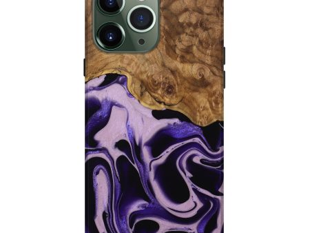 iPhone 13 Pro Max Wood Live Edge Phone Case - Beaulah (Purple, 745289) Fashion