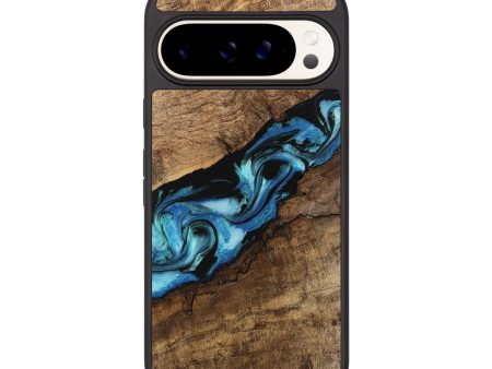 Pixel 9 Wood Phone Case - Blithe (Blue, 745324) Hot on Sale