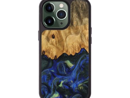 iPhone 13 Pro Wood Phone Case - Hjalmer (Blue, 745123) Discount