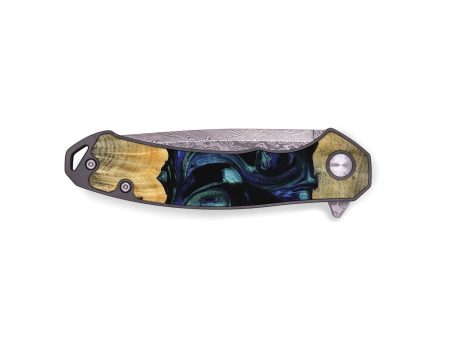 EDC Wood Pocket Knife - Caresa (Blue, 745156) Online