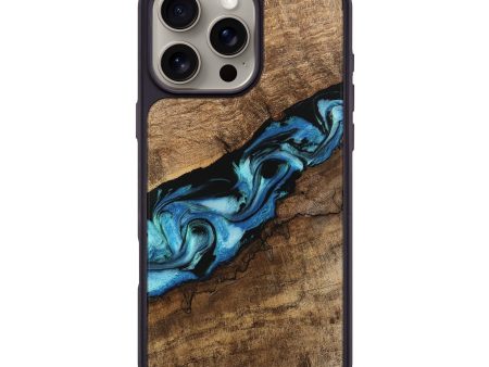 iPhone 16 Pro Max Wood Phone Case - Blithe (Blue, 745324) For Discount