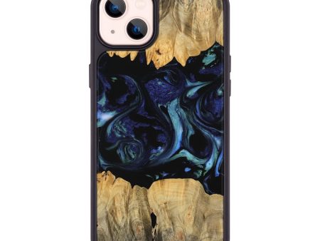 iPhone 14 Plus Wood Phone Case - Prudie (Blue, 745166) Cheap