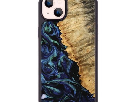 iPhone 14 Plus Wood Phone Case - Lennie (Blue, 745175) Hot on Sale