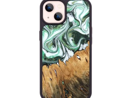 iPhone 14 Wood Phone Case - Bobby (Green, 745376) For Discount