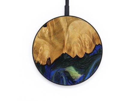 Circle Wood Wireless Charger - Hjalmer (Blue, 745123) Sale