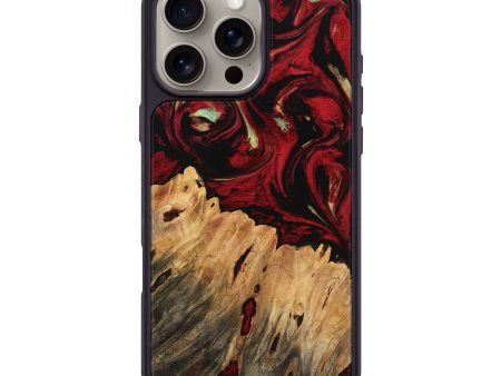 iPhone 16 Pro Max Wood Phone Case - Angelic (Red, 745081) on Sale