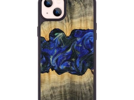 iPhone 14 Plus Wood Phone Case - Gabie (Blue, 745216) Cheap