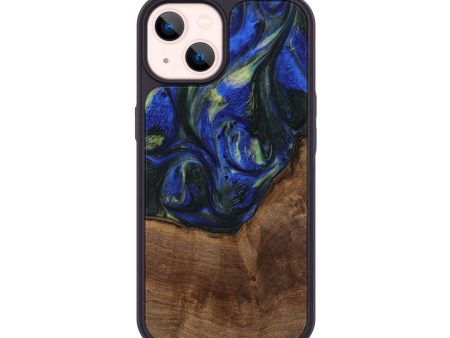 iPhone 14 Wood Phone Case - Alvin (Blue, 745094) Online Sale