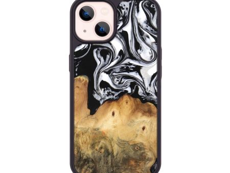 iPhone 14 Wood Phone Case - Dominic (Black & White, 745020) Cheap