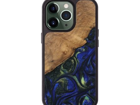 iPhone 13 Pro Wood Phone Case - Rozele (Blue, 745102) Online Sale