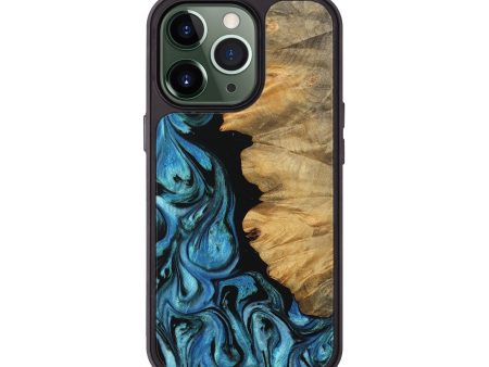 iPhone 13 Pro Wood Phone Case - Chahram (Blue, 745447) Online