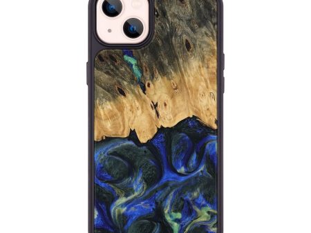 iPhone 14 Plus Wood Phone Case - Rozanna (Blue, 745224) Fashion