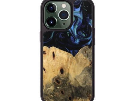 iPhone 13 Pro Wood Phone Case - Deny (Blue, 745147) Online now