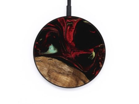 Circle Wood Wireless Charger - Jemal (Red, 745211) Fashion