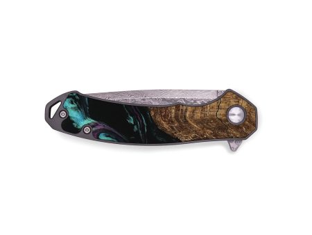 EDC Wood Pocket Knife - Everett (Purple, 745092) Online Sale