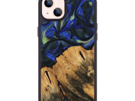 iPhone 14 Plus Wood Phone Case - Petter (Blue, 745217) Online Sale