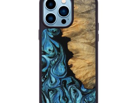 iPhone 14 Pro Max Wood Phone Case - Chahram (Blue, 745447) Online