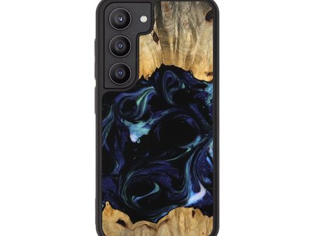 Galaxy S23 Wood Phone Case - Shailin (Blue, 745178) Online Sale