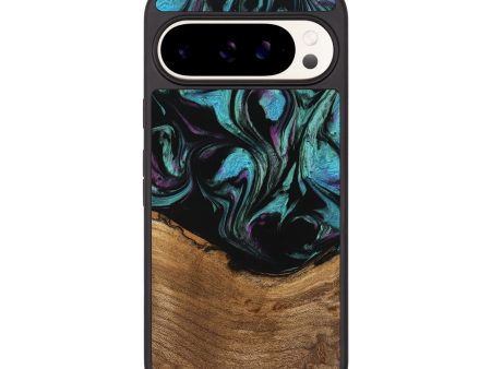 Pixel 9 Wood Phone Case - Janene (Purple, 745113) Fashion