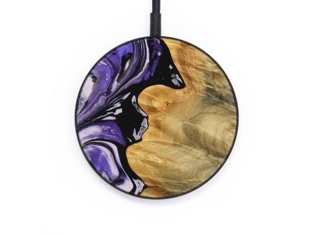 Circle Wood Wireless Charger - Myah (Purple, 745351) For Discount