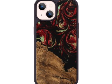 iPhone 14 Wood Phone Case - Grayce (Red, 745234) on Sale