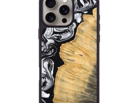 iPhone 16 Pro Max Wood Phone Case - Beau (Black & White, 745002) Sale